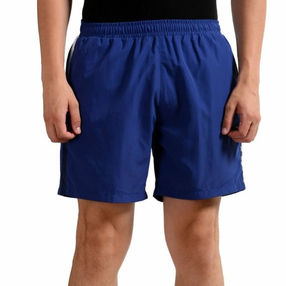 Hugo Boss Swim Hugo Boss Mens Seabream Blue Swim Board Shorts Us M